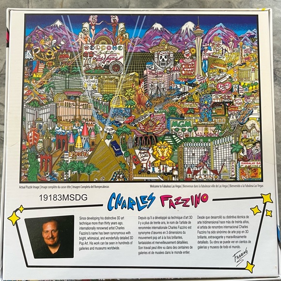 Charles Frazzino 300 piece Las Vegas Puzzle - Picture 2 of 3